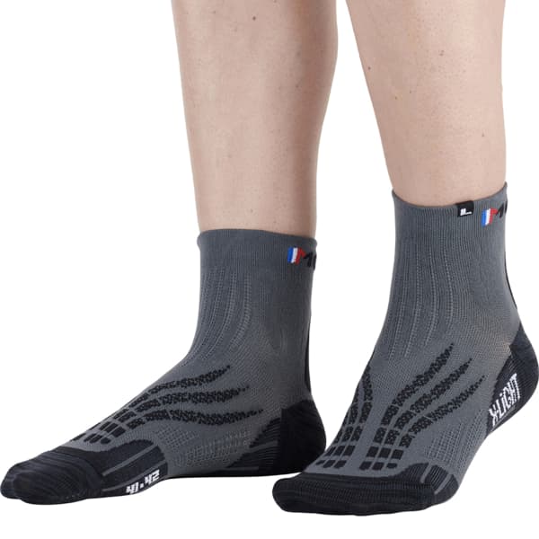 Chaussette running MONNET RUN X-LIGHT GRIS NOIR