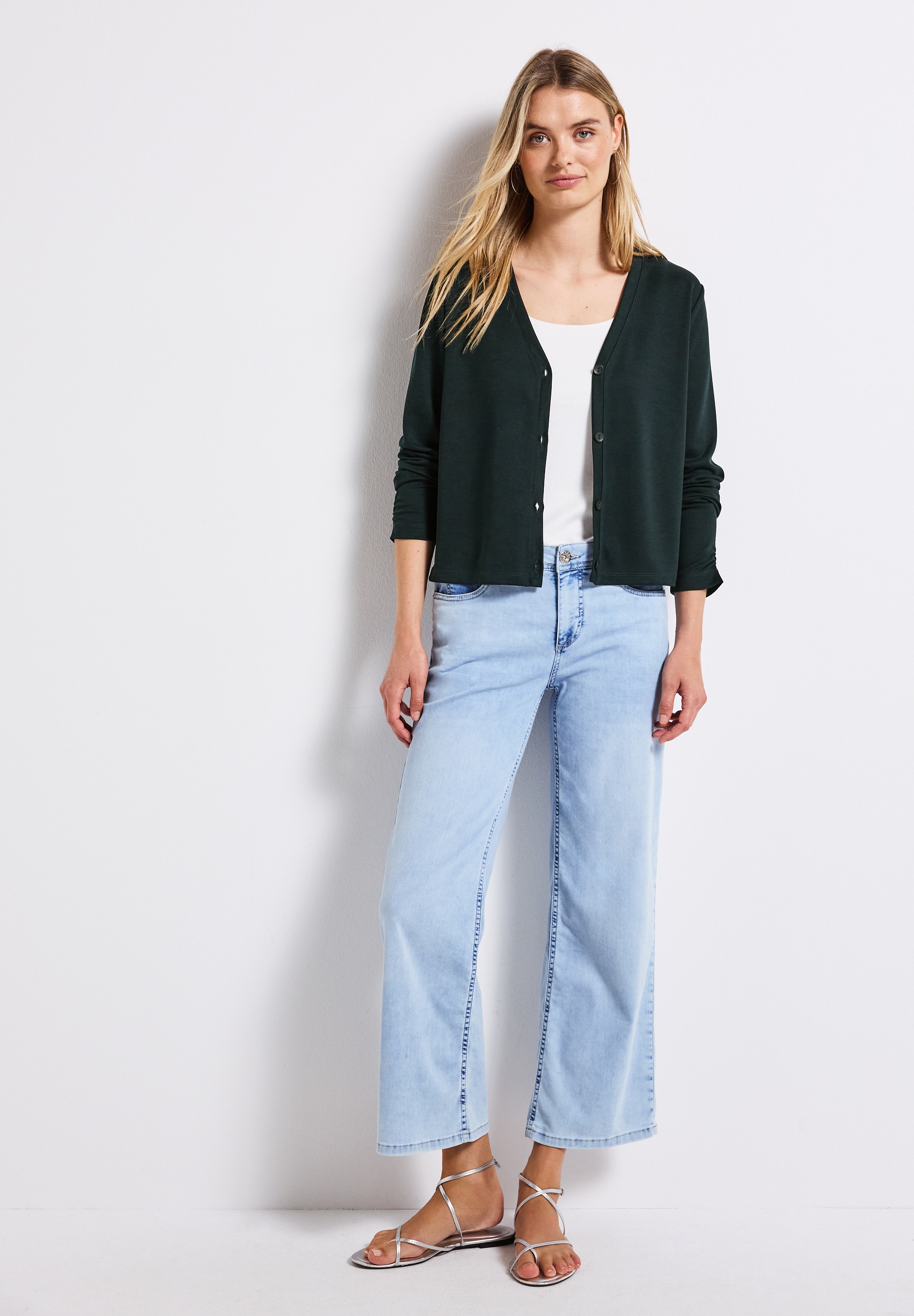 STREET ONE Shirtjacke , im Silk-Look