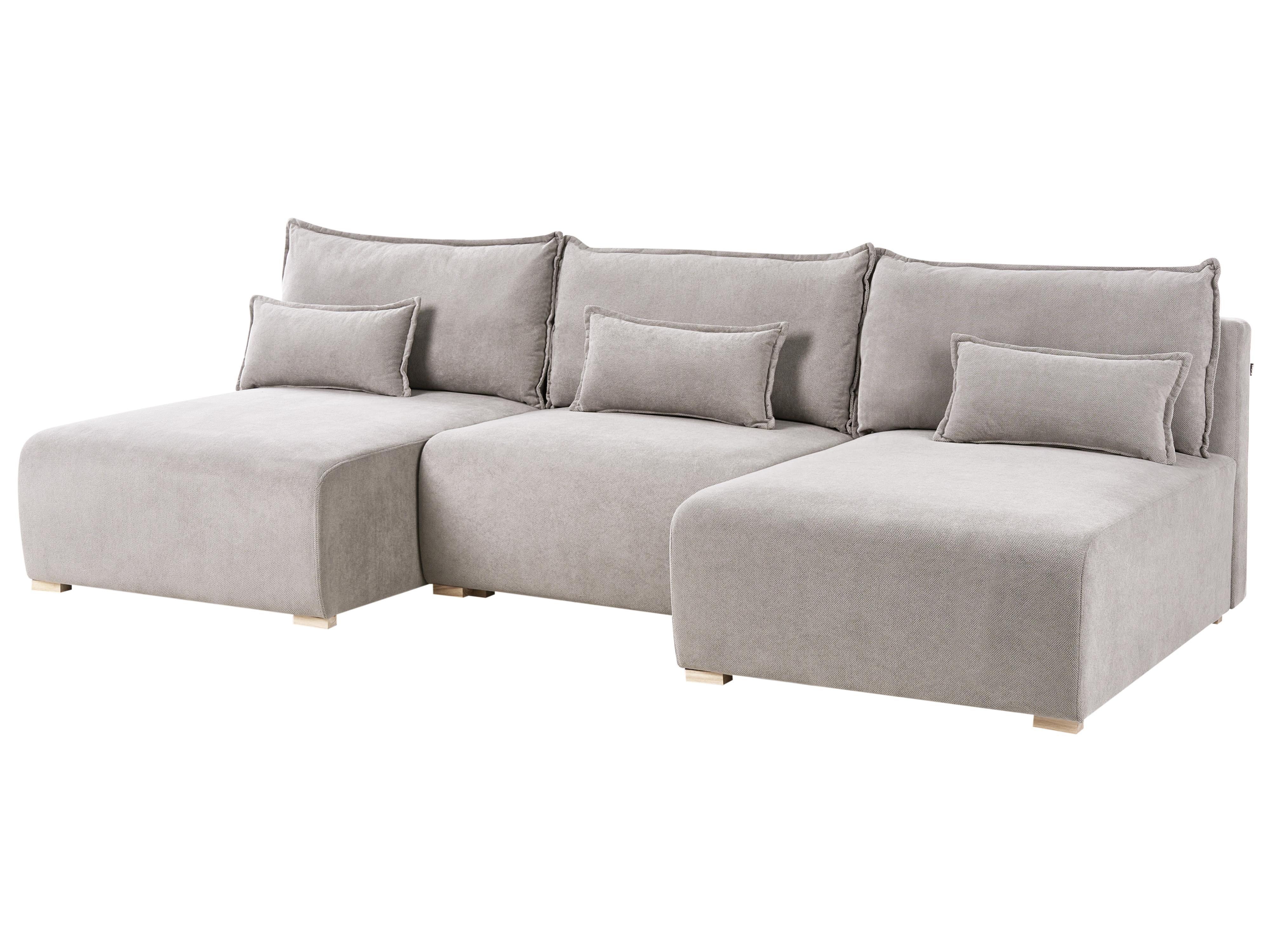 Modulaire U-vormige bank NERBO Stof Grijs