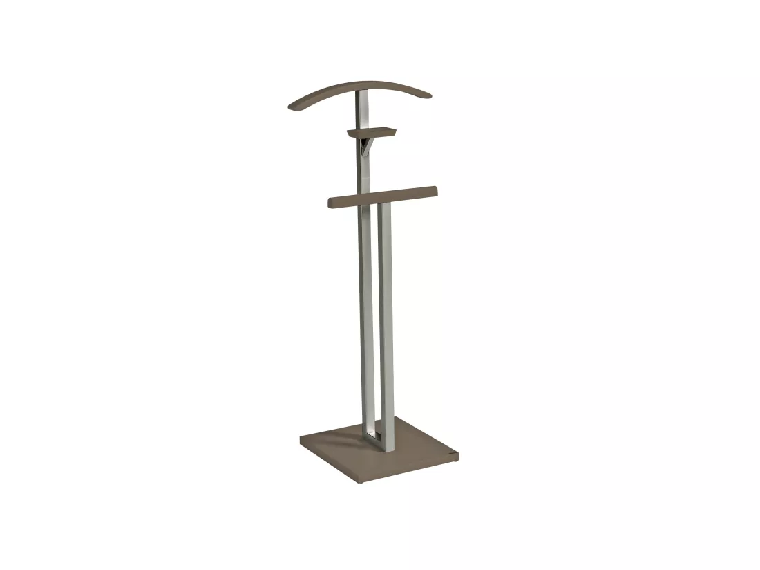 Valet de nuit - H116cm x L46cm x P34cm - hêtre massif moka - New York