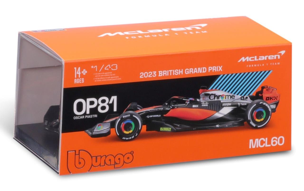 McLaren F1 Team MCL60 Piastri 2023 1:43Sammlermodell im Massstab 1:43
