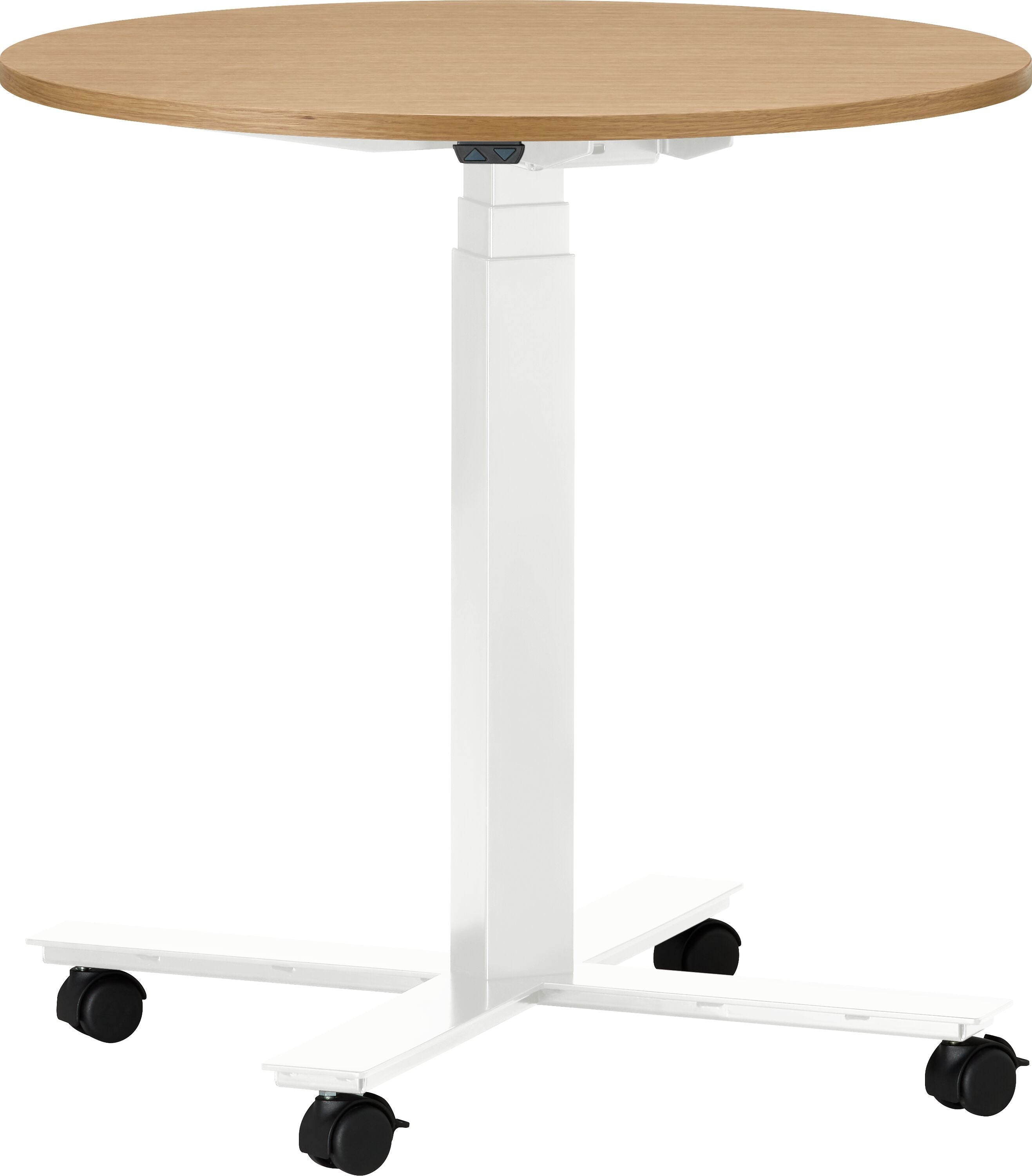 FLEXCUBE Besprechungstisch höhenverstellbar - Eiche / H: 66.5 cm