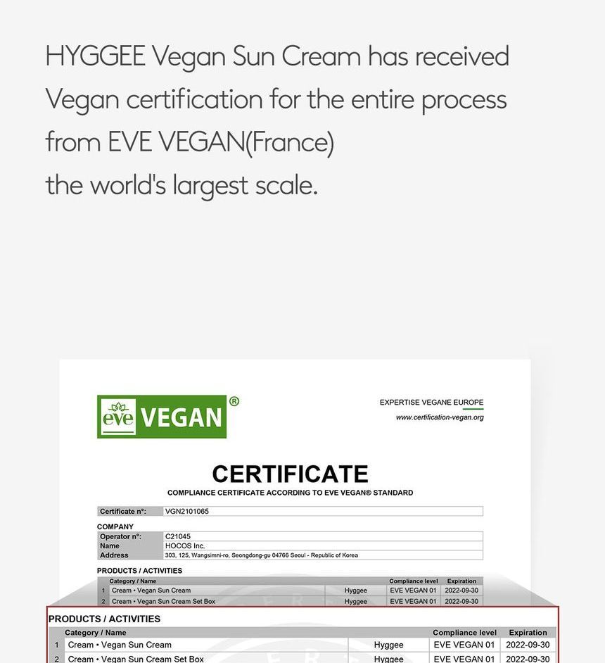 HYGGEE - Veganistische zonnebrandcrème