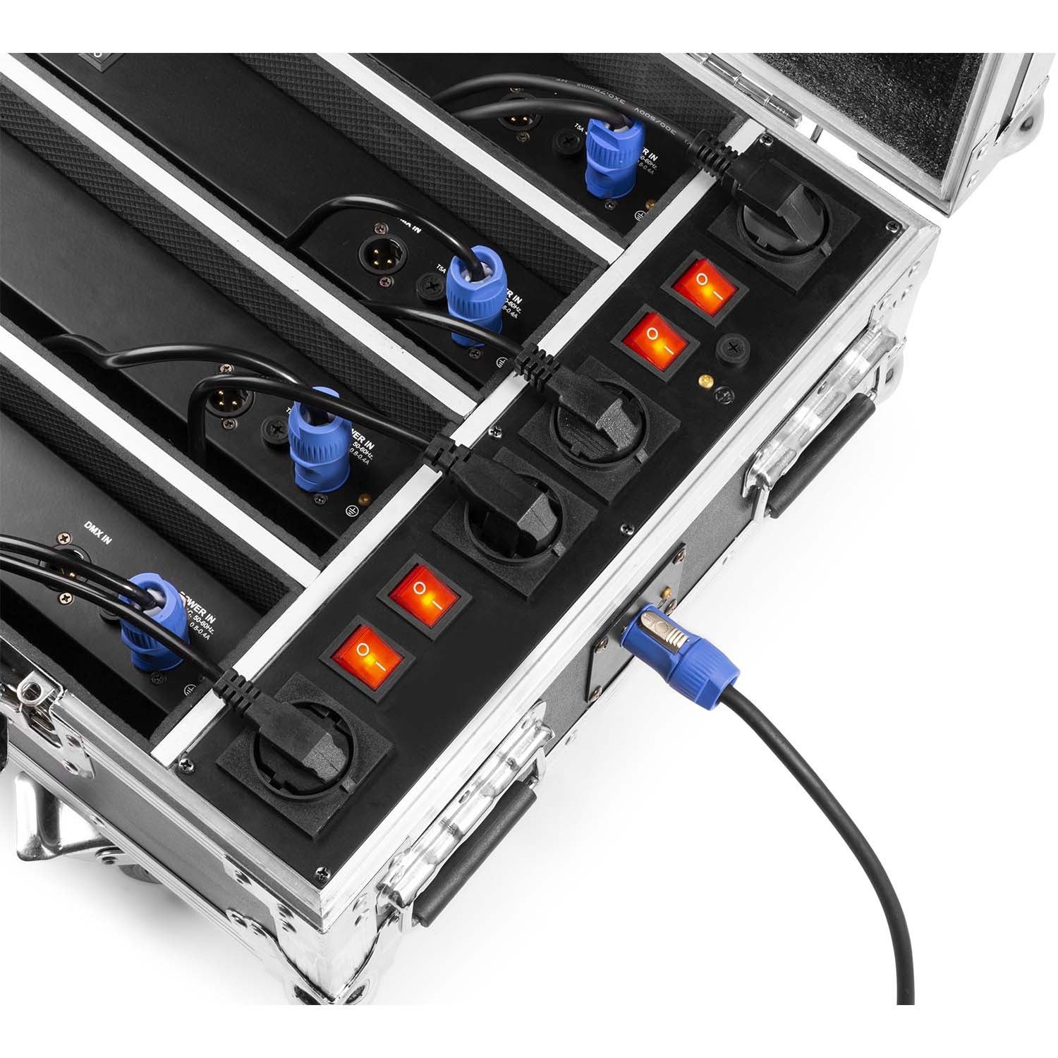 BeamZ FCC14 flightcase voor 4X BBB243 met oplader