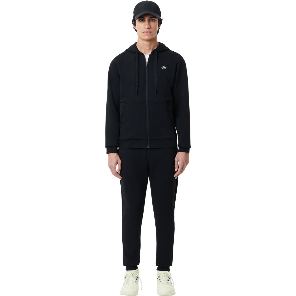Lacoste Mesh Panels Full Zip Hættetrøje Herre