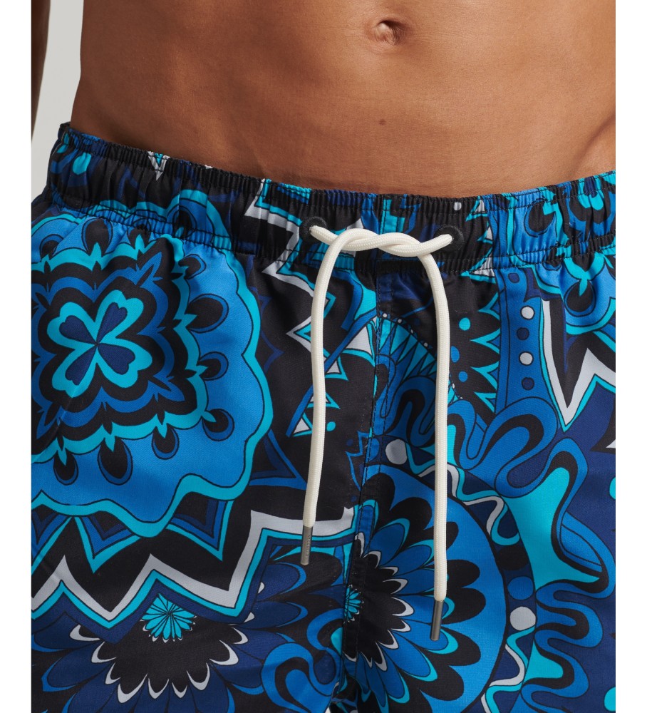 Maiô Superdry feito de material reciclado, azul