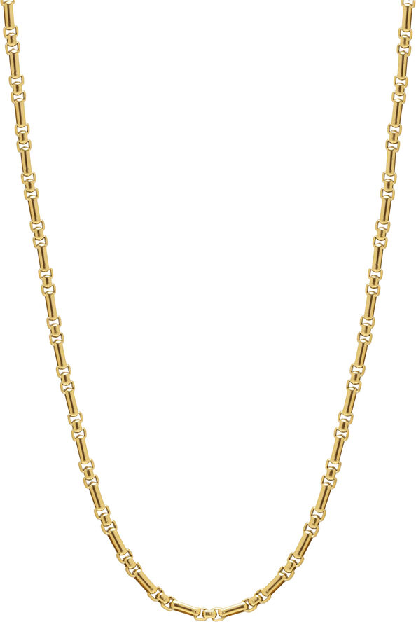 Nialaya Men's Gold Modern Figaro Belcher Chain Gold