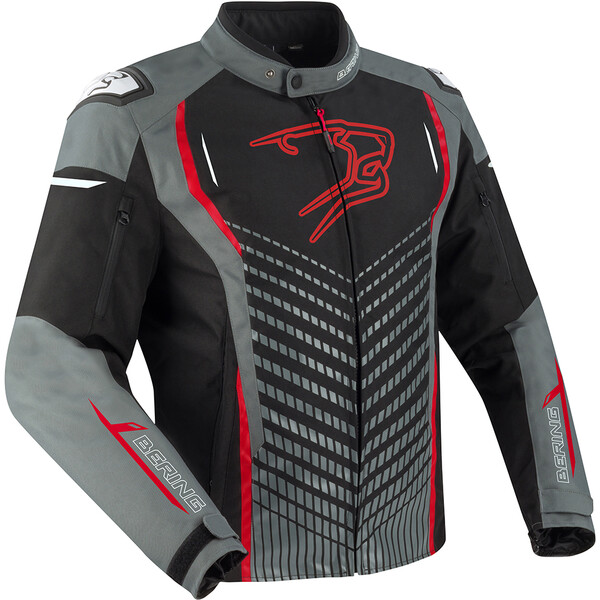 Bering - Blouson Gang Gris / Noir / Rouge