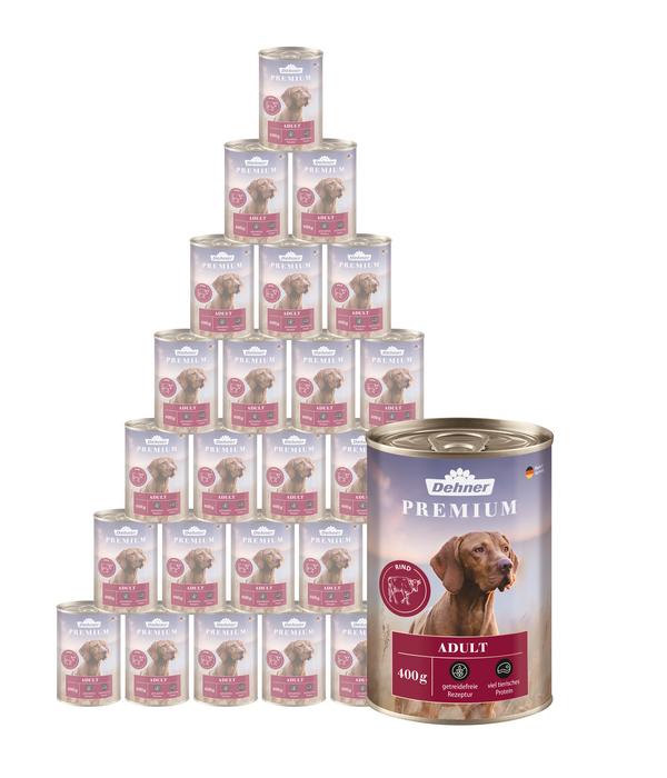 Dehner Premium Nassfutter für Hunde Adult