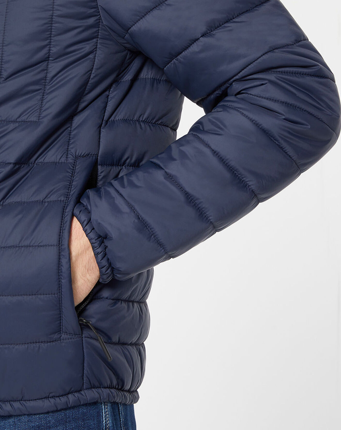 Replay Blouson matelassé bleu marine