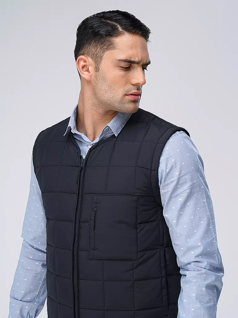 RAINS Steppgilet  blau