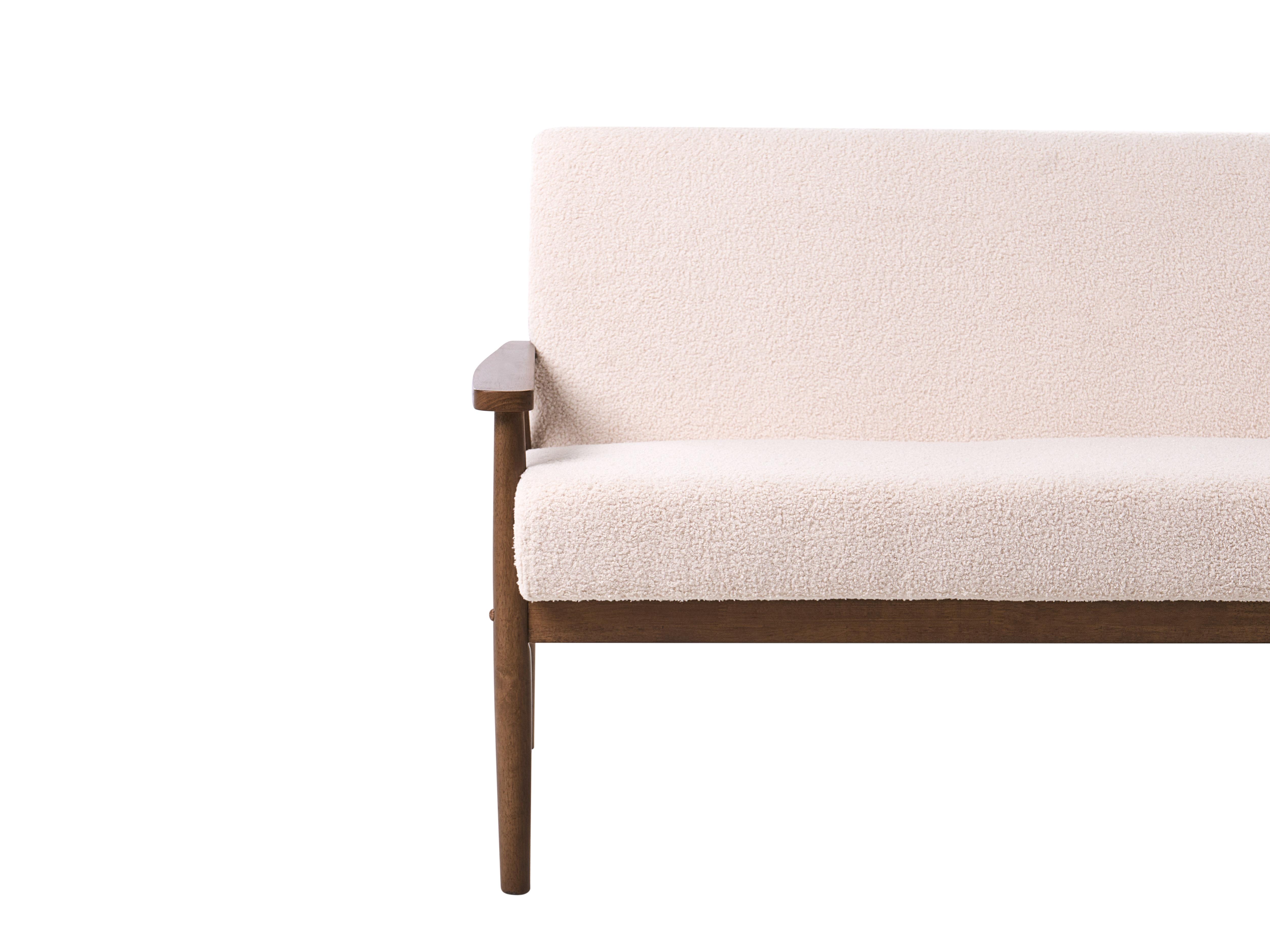 Bankenset 6-zits ESRUM Bouclé Donkerbruin/beige