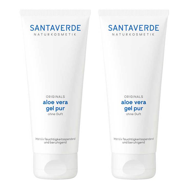 Aloe Vera Gel pur ohne Duft, 2x100 ml