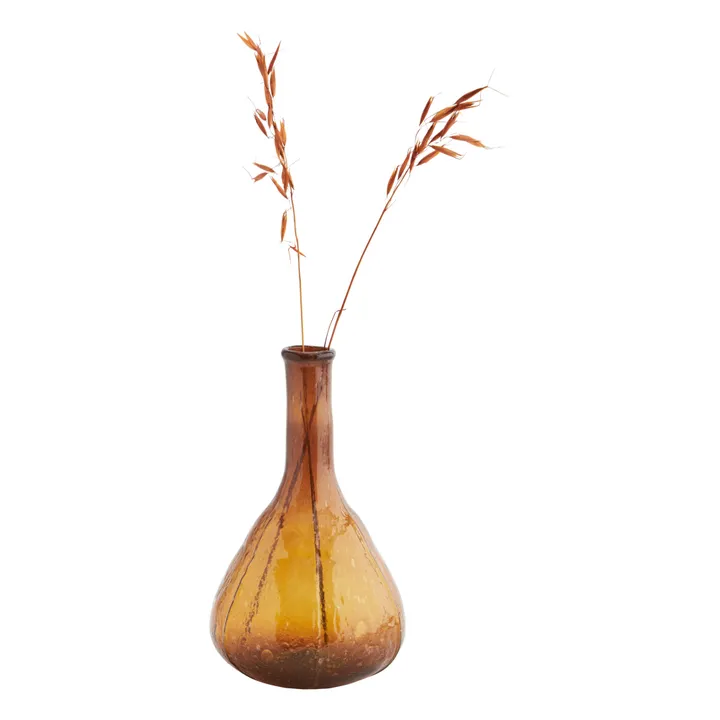 Madam Stoltz Soliflore en verre | Ambre
