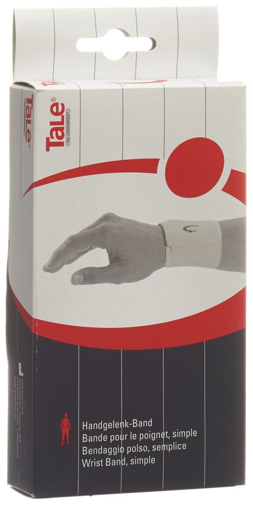 TALE Handgelenk Bandage Velcro 7.5cm weiss 1 Stk