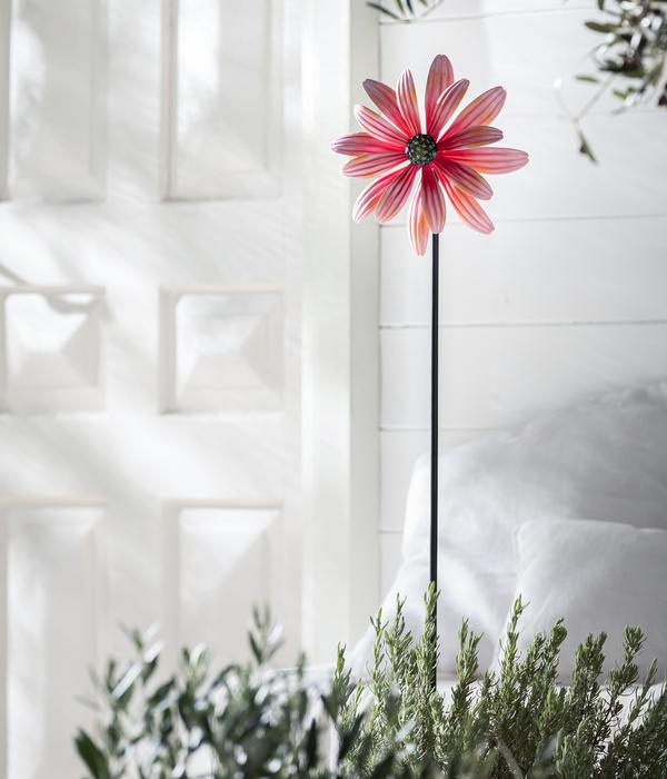 Dehner Eisen-Windrad Blume, ca. H115 cm