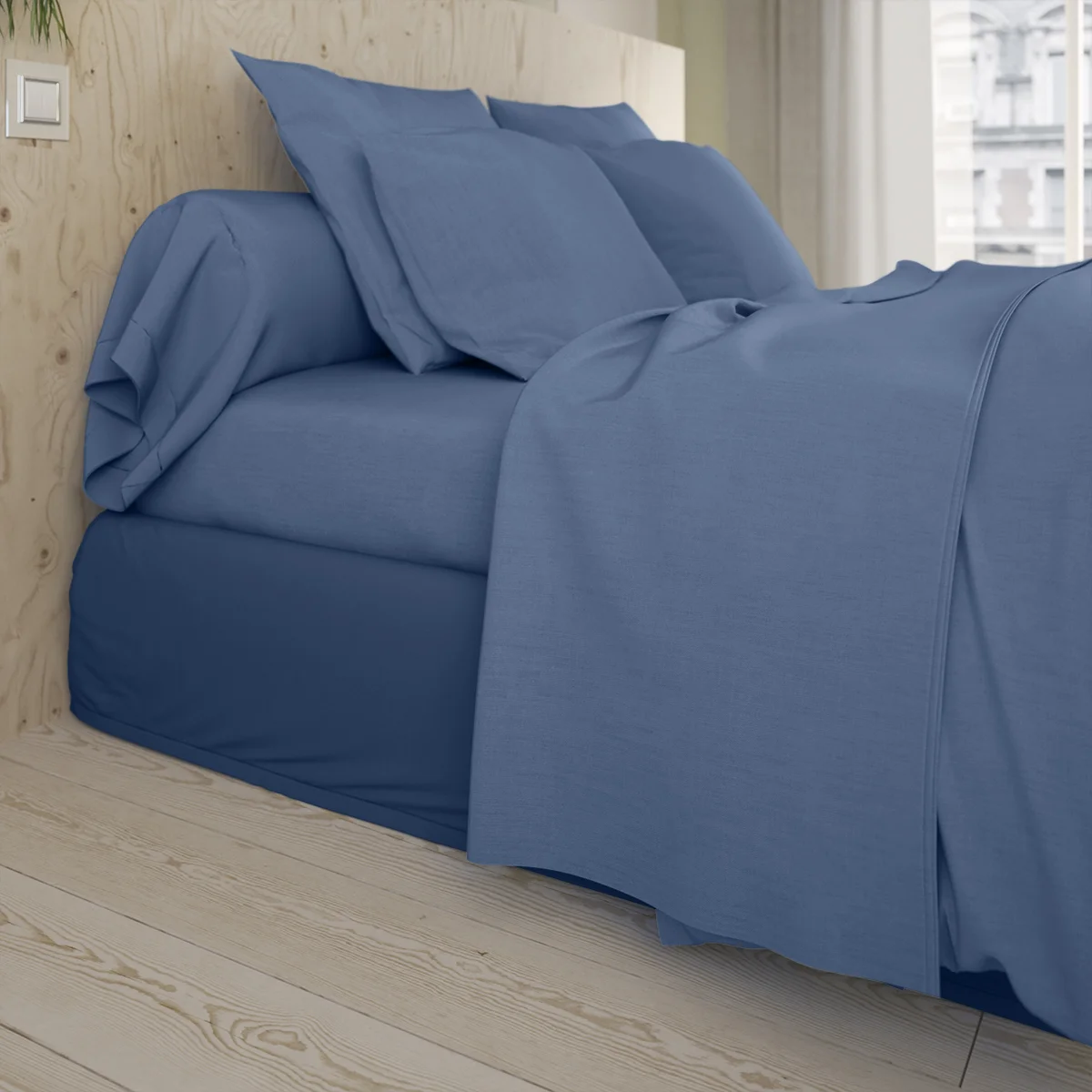 Taie de traversin Studio Coton Bleu