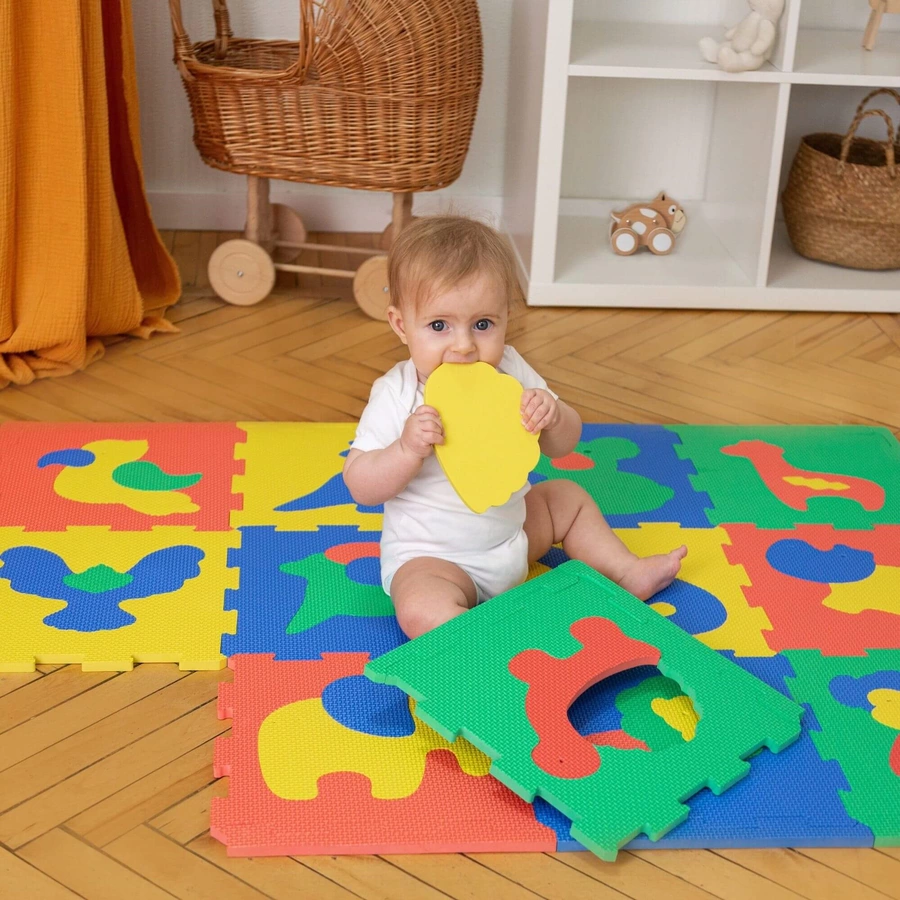 Hakuna Matte Puzzlematte für Babys - Safari Tiere