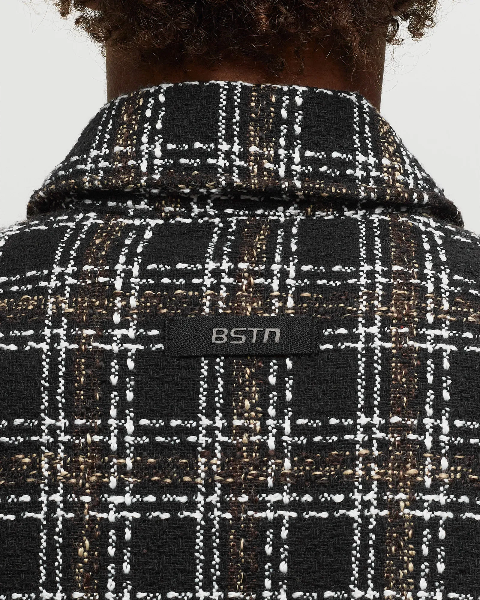 BSTN Brand BOUCLÉ PLAID SHIRT