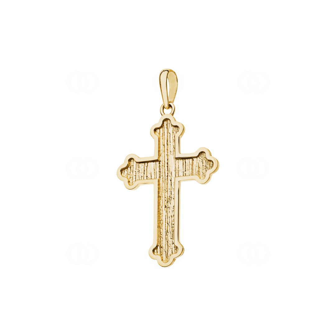 Kreuzanhänger 750/18 K Gelbgold 37 x 24mm