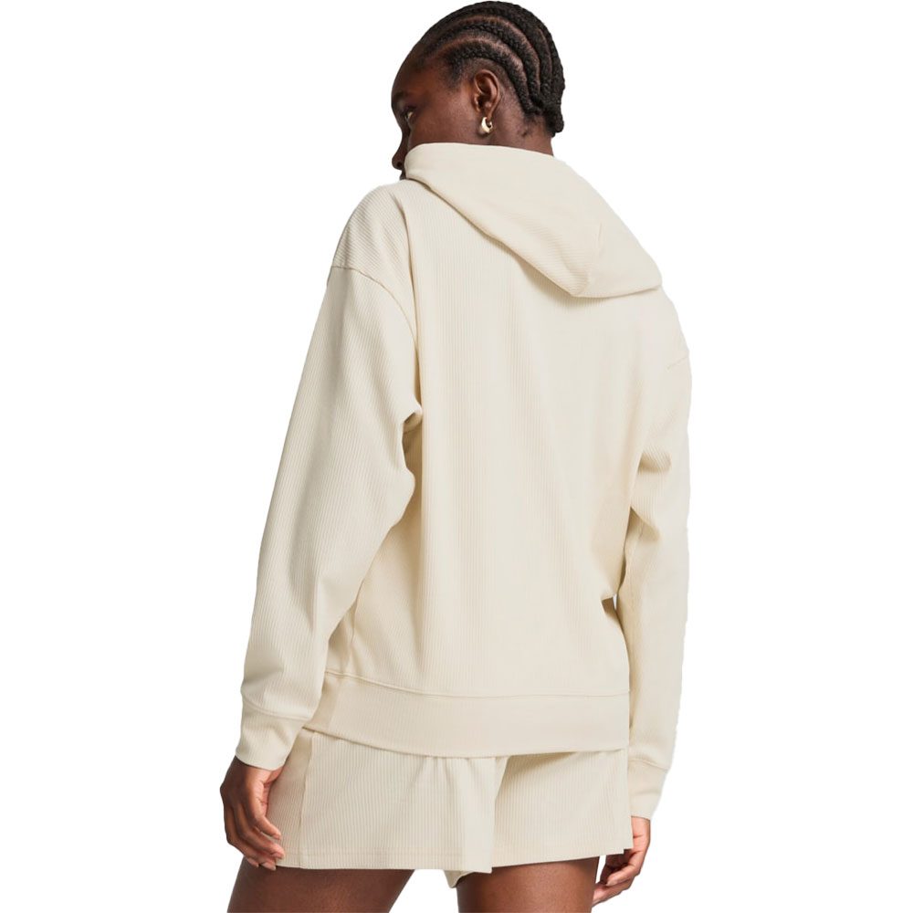 Puma ESS Elevated Comfort Rib Damen Hoodie alpine snow