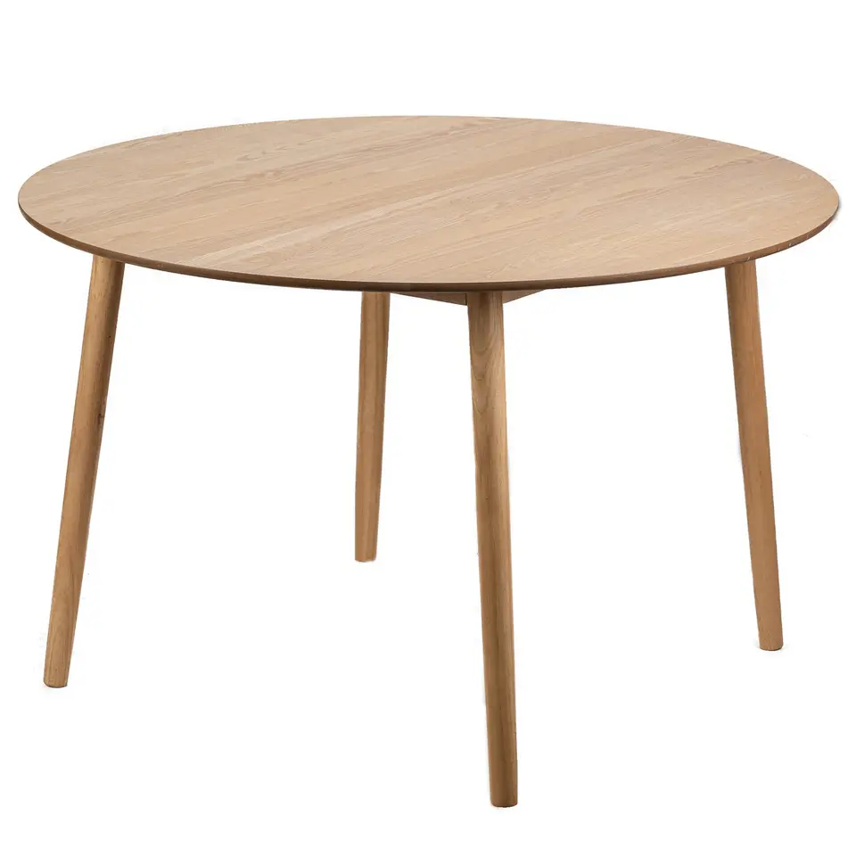 Eettafel voor 6 personen van massief grenen D120