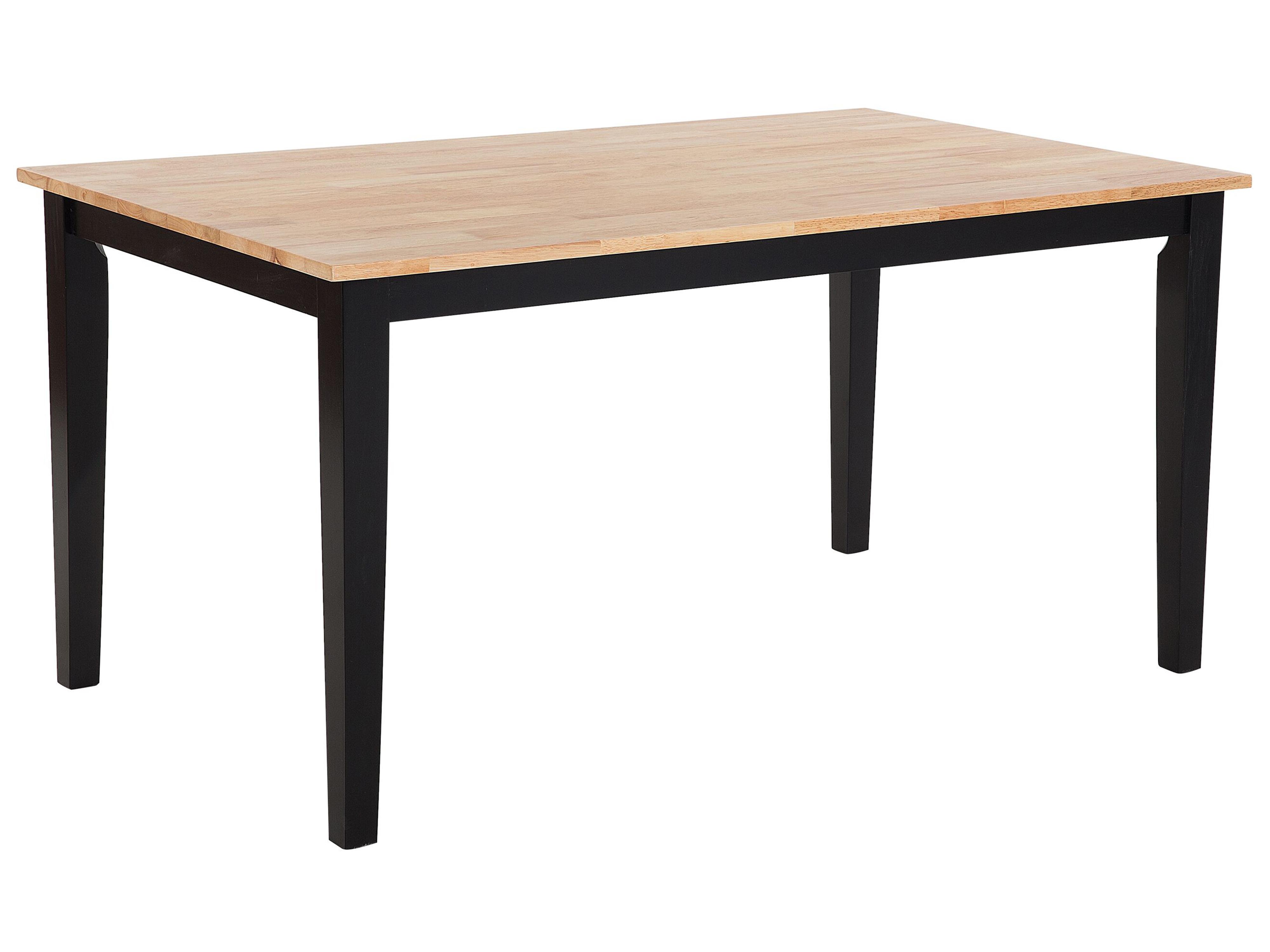 Eettafel HOUSTON Bruin/zwart 75 cm Hout 120 cm