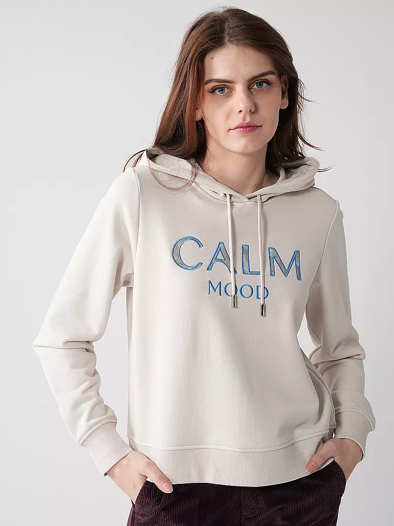 COMMA IDENTITY Kapuzenswaeter - Hoodie  creme