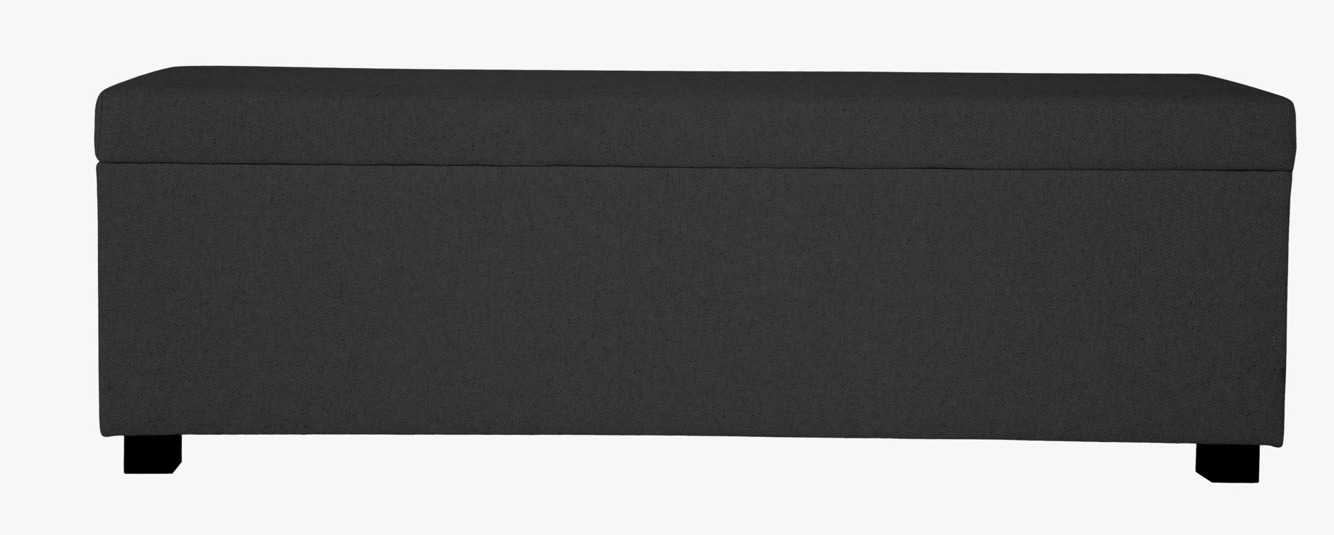 Sengebenk multi svart - 145x46x47 cm