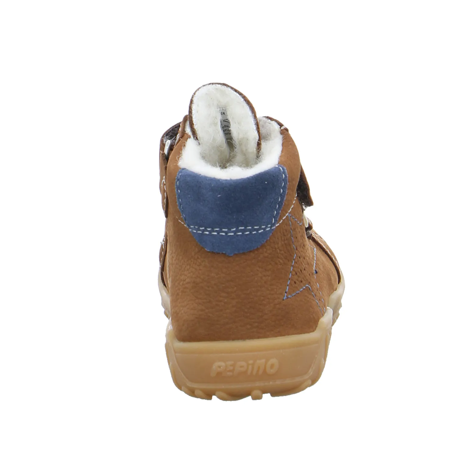PEPINO Kleinkinder-Winter-Bottine Cognac Leder  Bottine Unisex