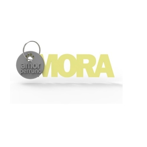 Chaveiro personalizado Seron com gato amarelo apaixonado