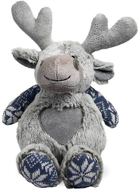 Unique Living knuffel Figaro rendier grijs H 20 cm