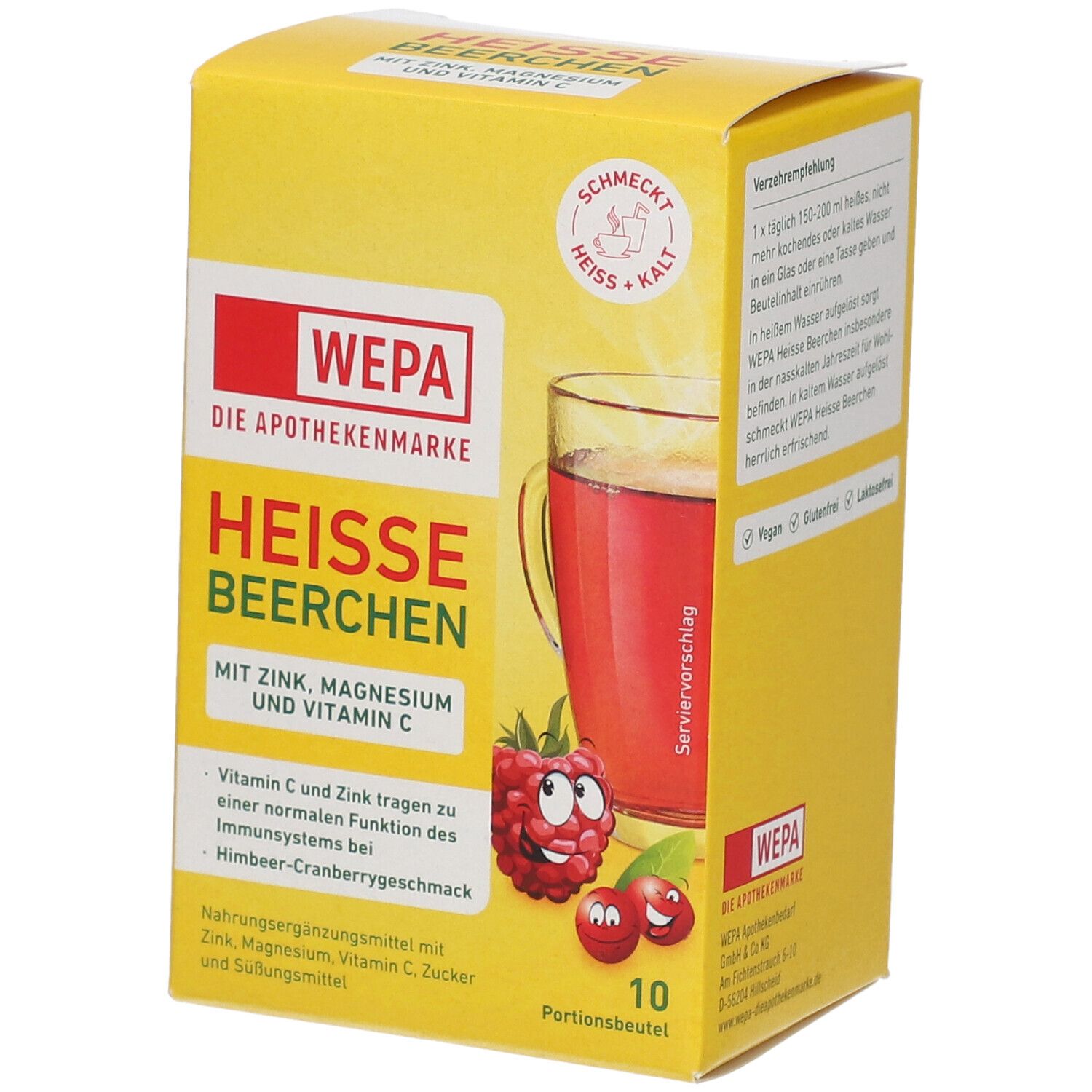 WEPA heiße Beerchen+Vit.C+Zink+Magnesium Pulver