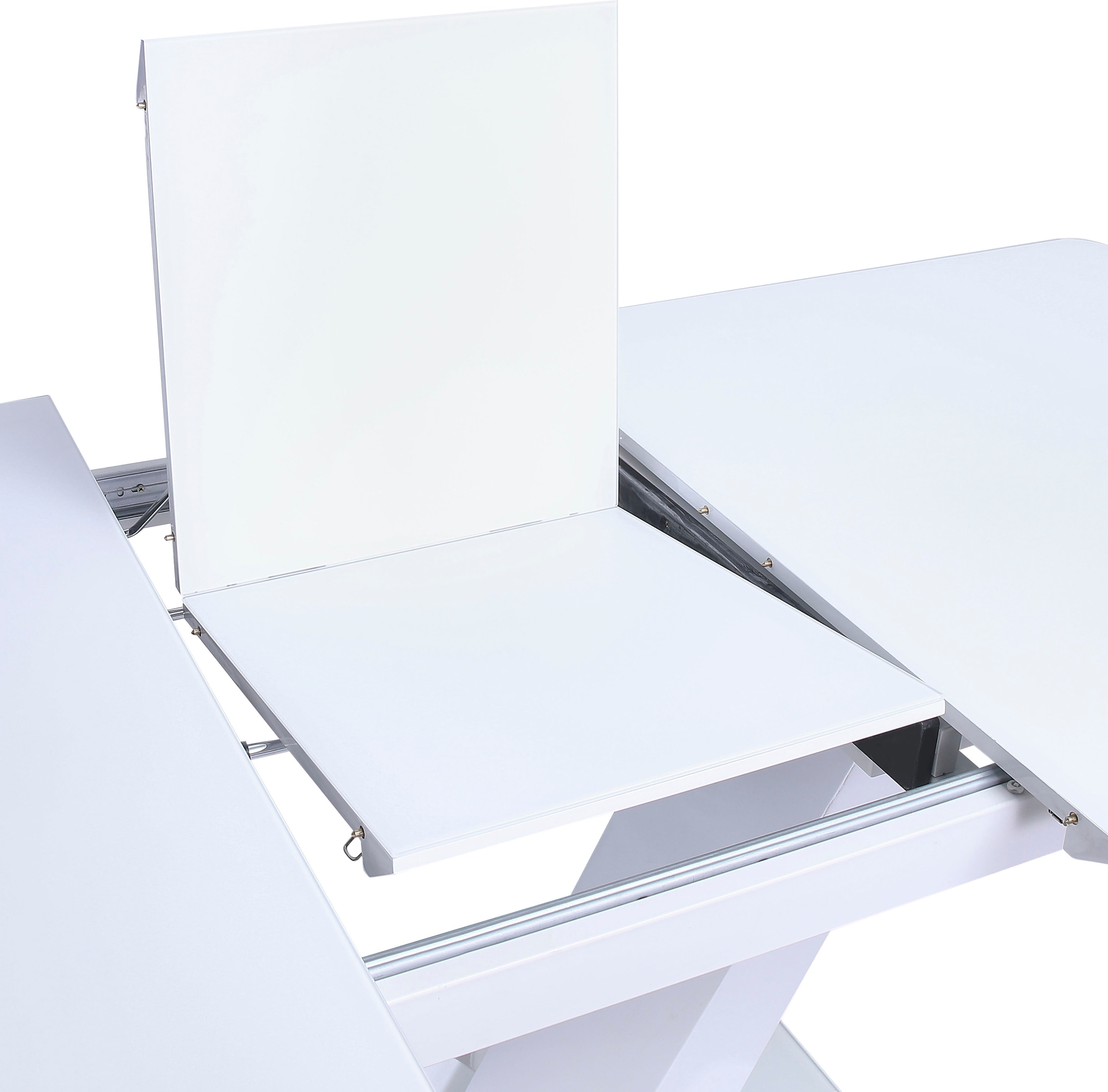 SalesFever Esstisch »Design Tisch für stilvolles Ambiente« Erweiterbarer Glastisch für flexiblen Komfort