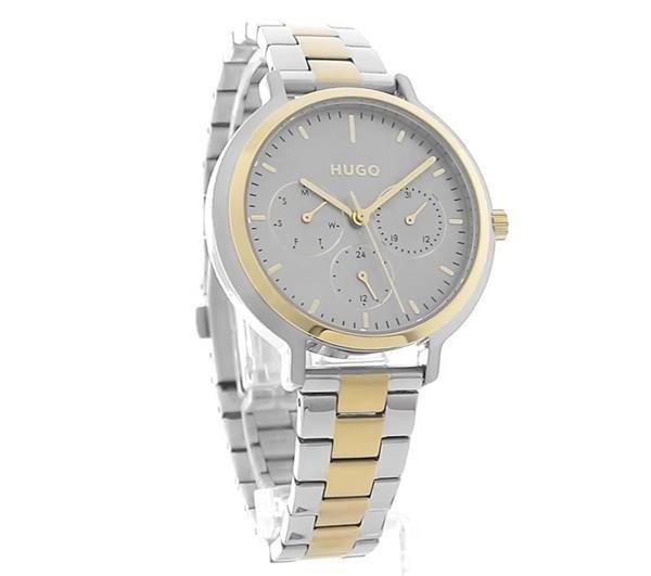 Hugo Edgy Two Tone Bracelet Watch Womens