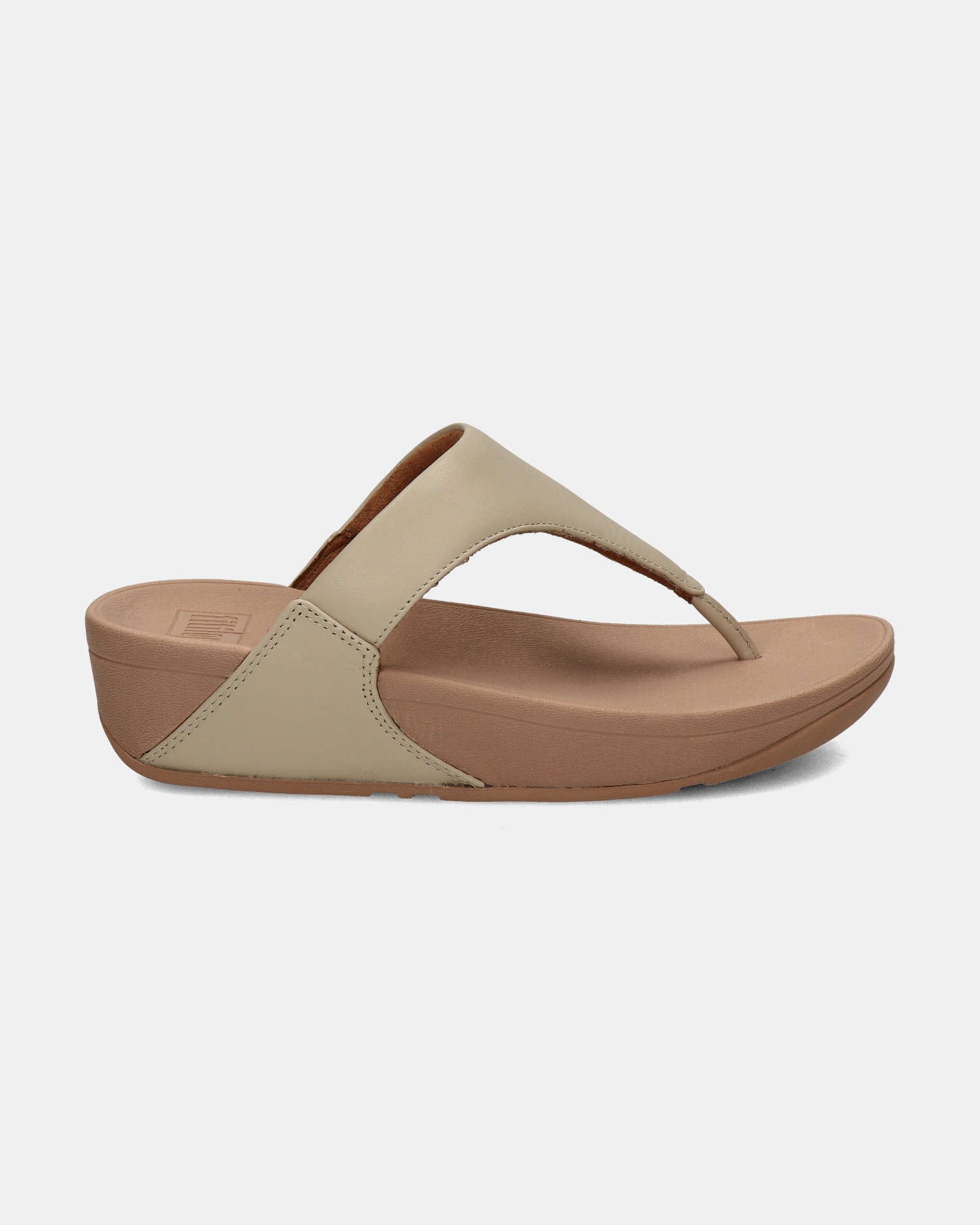 Fitflop Lulu Leather Slippers  - beige
