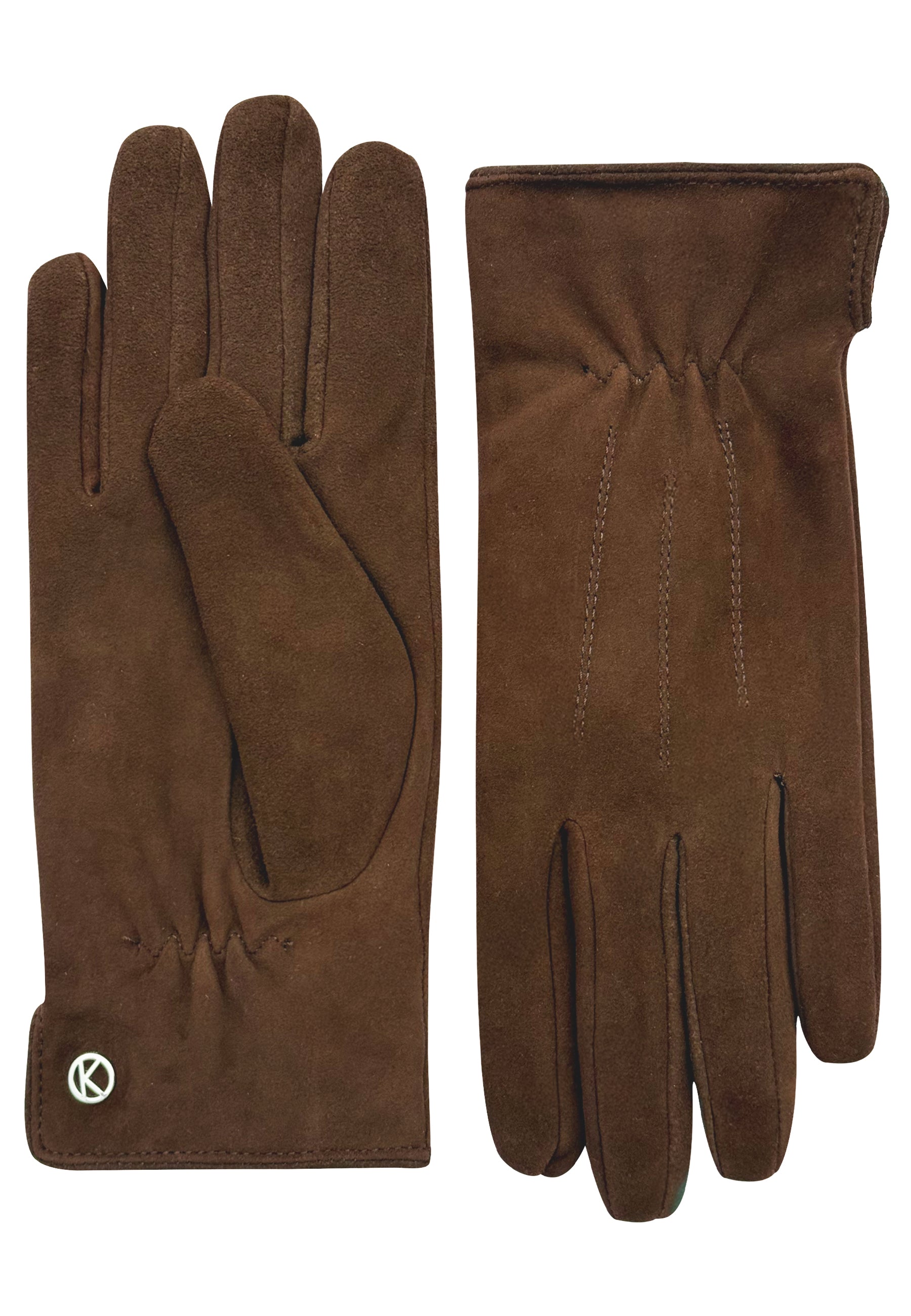 Suède handschoenen 'Luna' tabacco Tabacco