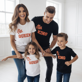 Kingsday shortsleeves tee orange - Twinning (gepersonaliseerd)