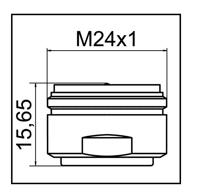 Cascade Strahlregler Wasserhahn Aufsatz Mischdüse Armaturen Kopf M24 (70500398) - Silber
