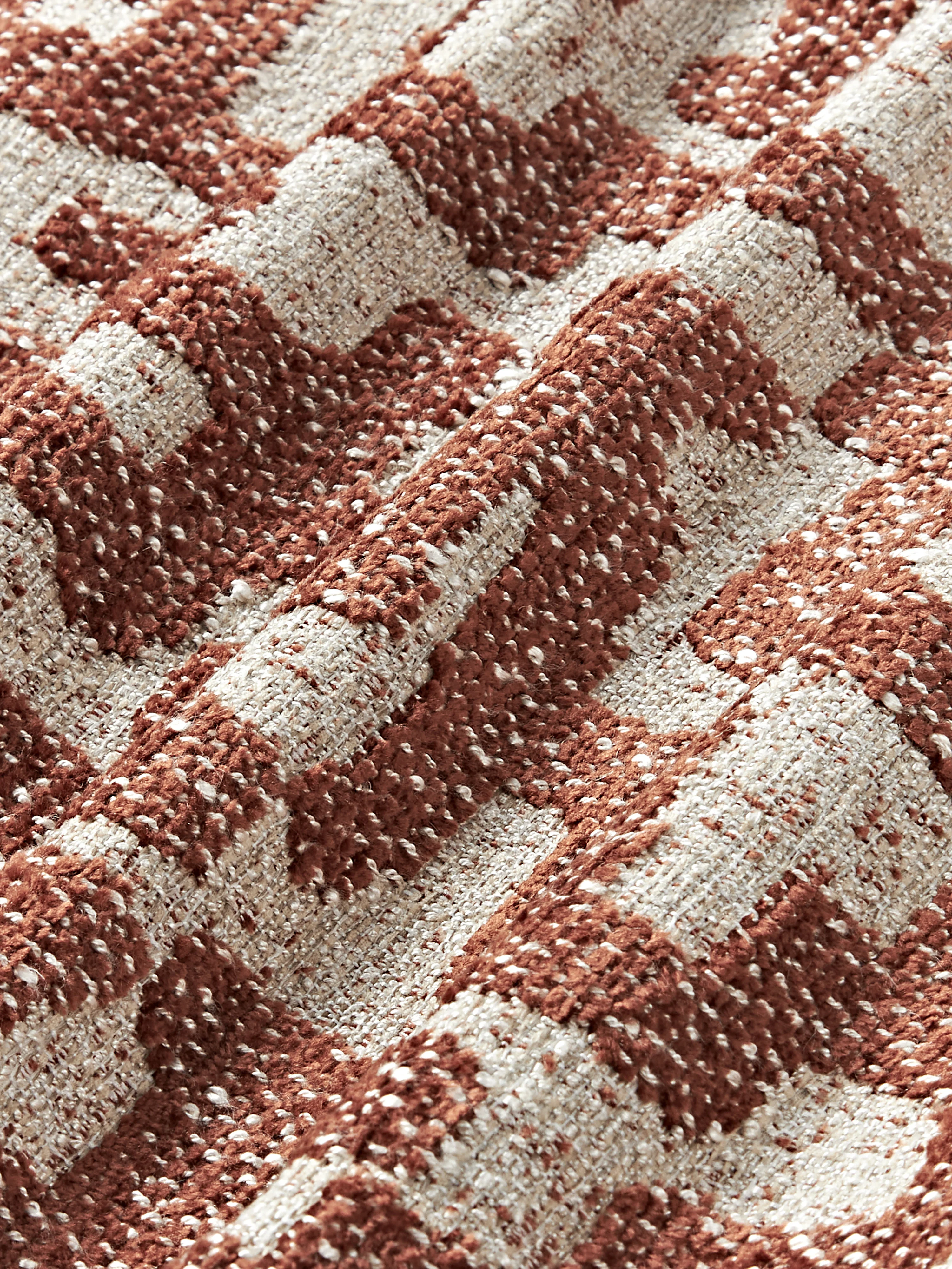 Viscose kussen Contia met ingeweven jacquard patroon