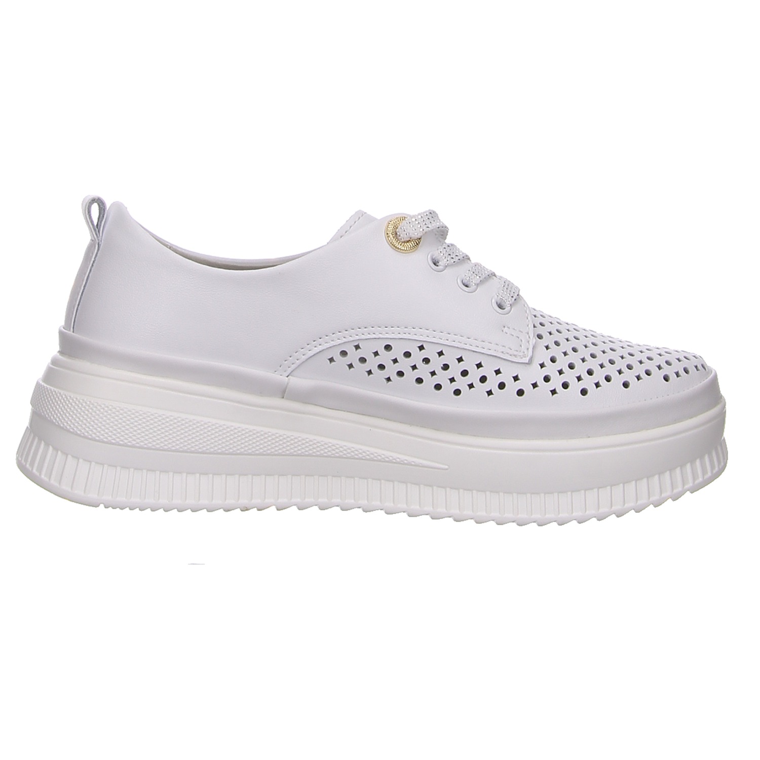 HBH Schnürhalbschuh weiß weiss/weiss kombi