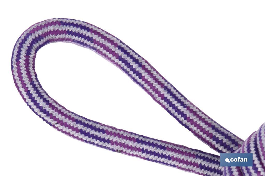 Brinquedo para cães com nó e aba de puxar | Roxo