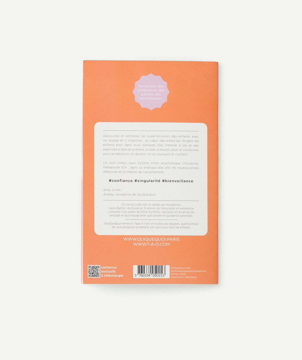 TAO X QUIQUEQUOI CARNET D'ACQUISITION DES SUPER POUVOIRS