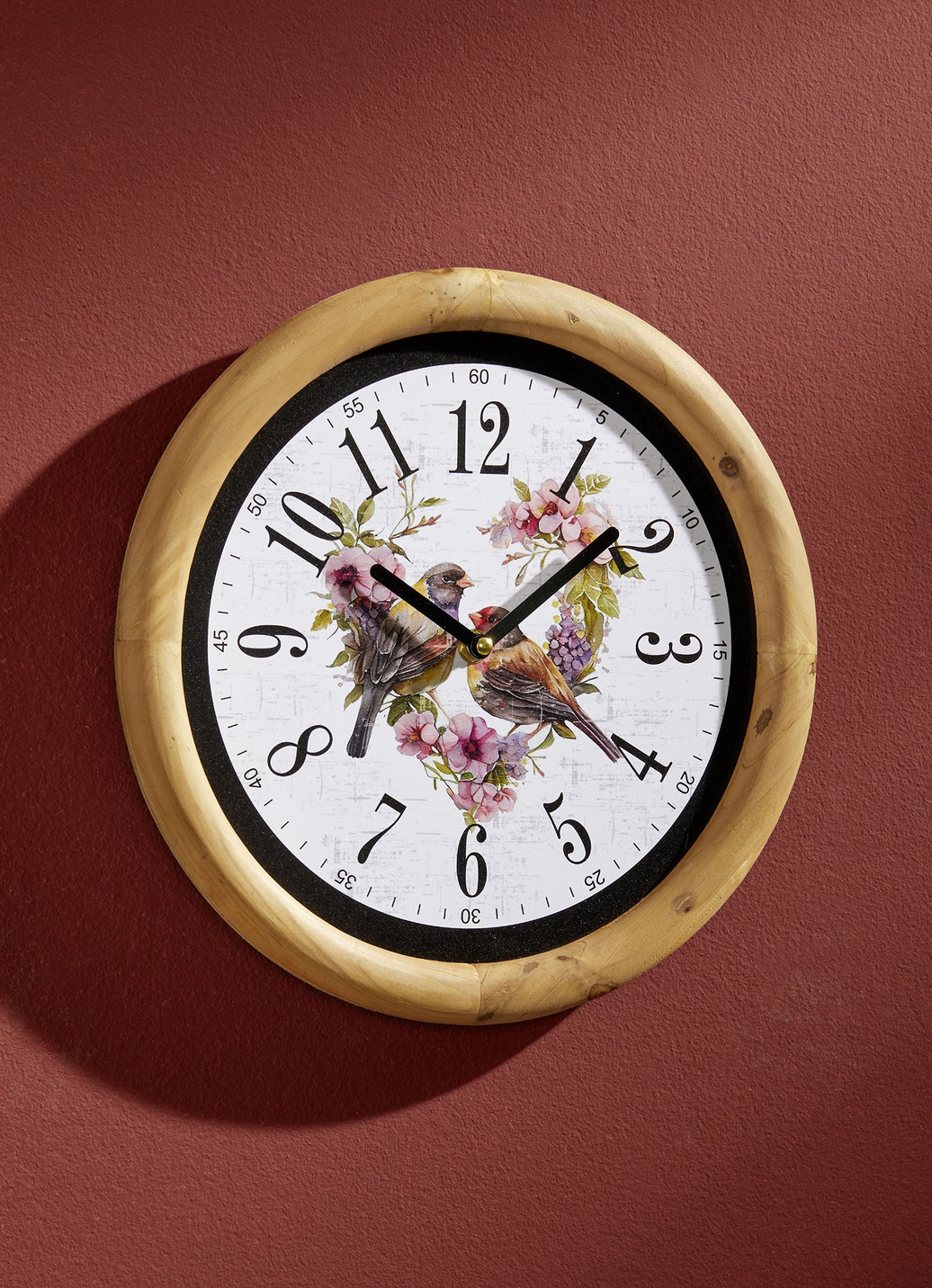 Wanduhr Vögel