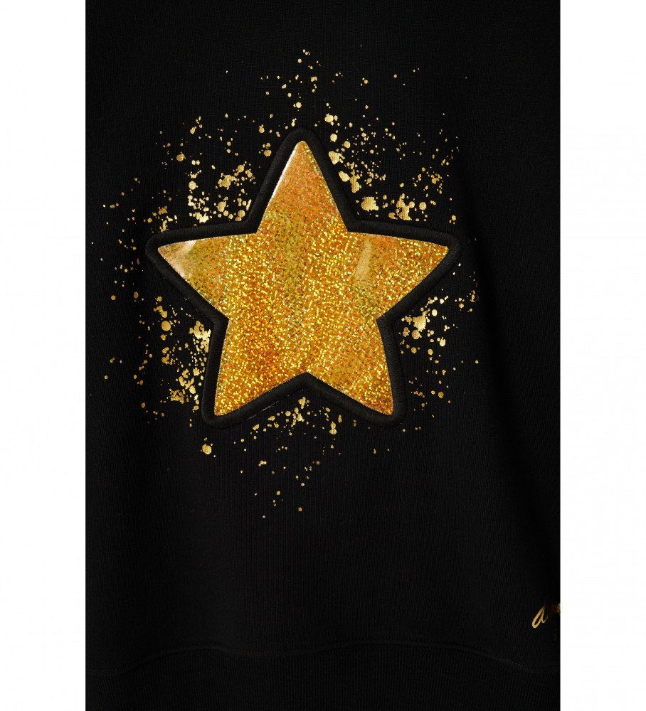 Moletom preto Desigual Imorge