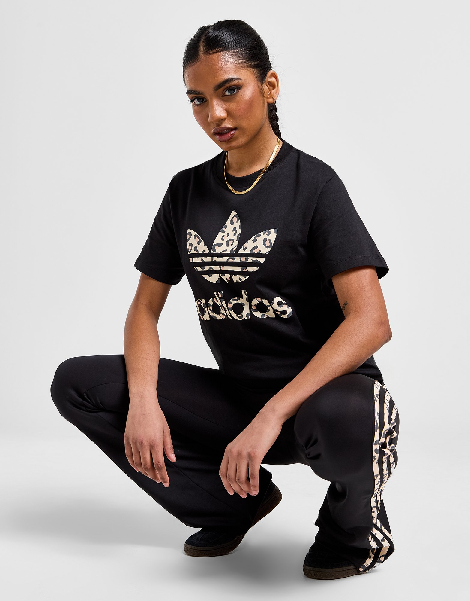 adidas Originals T-shirt Trèfle adidas Originals Leopard Luxe