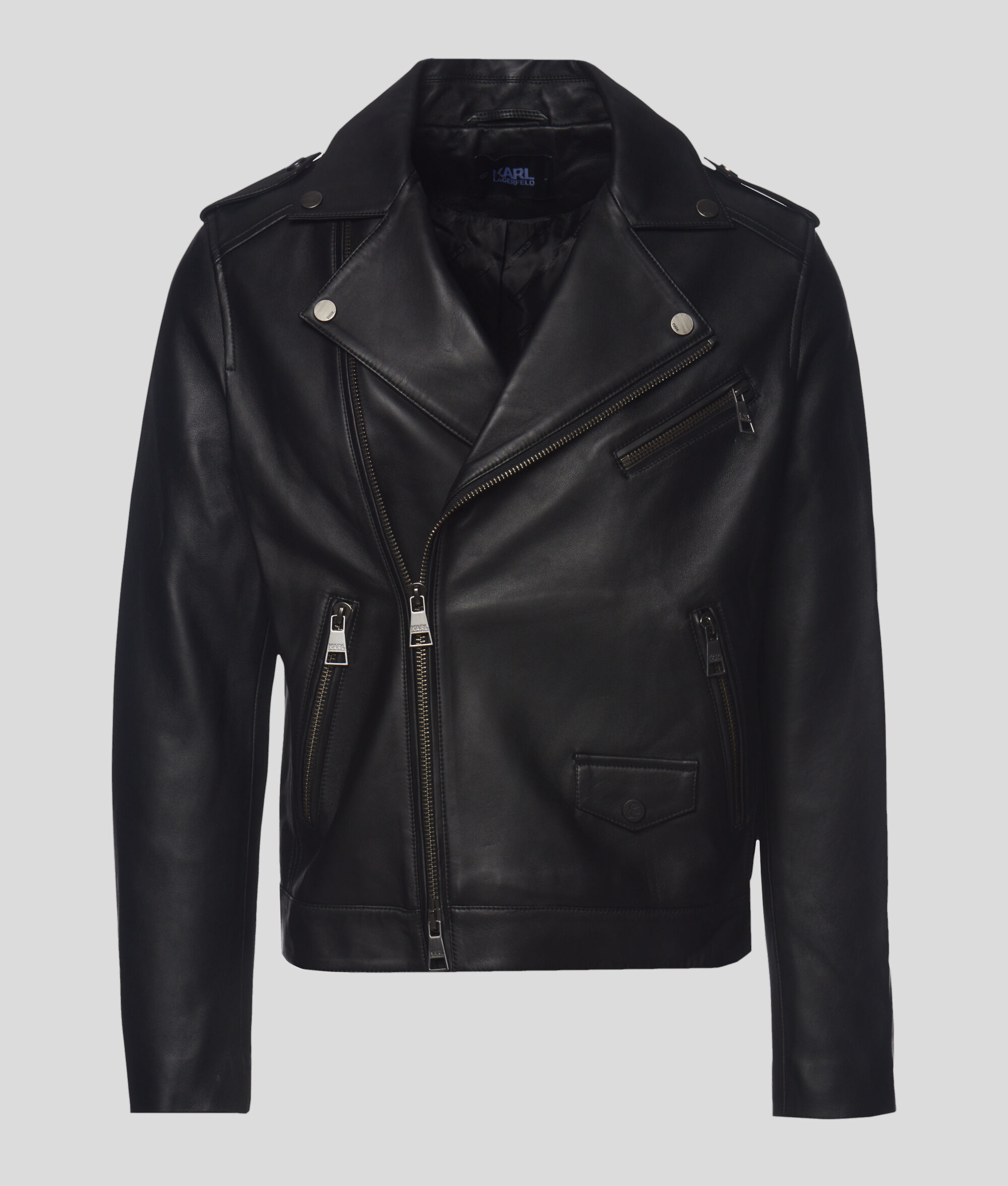 BLOUSON FAÇON MOTARD EN CUIR