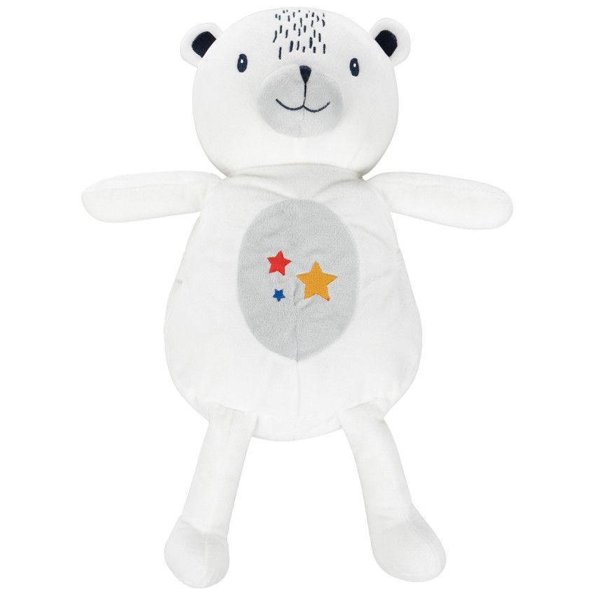 Peluche range pyjama forme ours - Gris clair