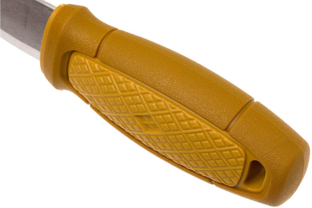 Mora Eldris Yellow 12632 nekmes met luxe schede en firesteel