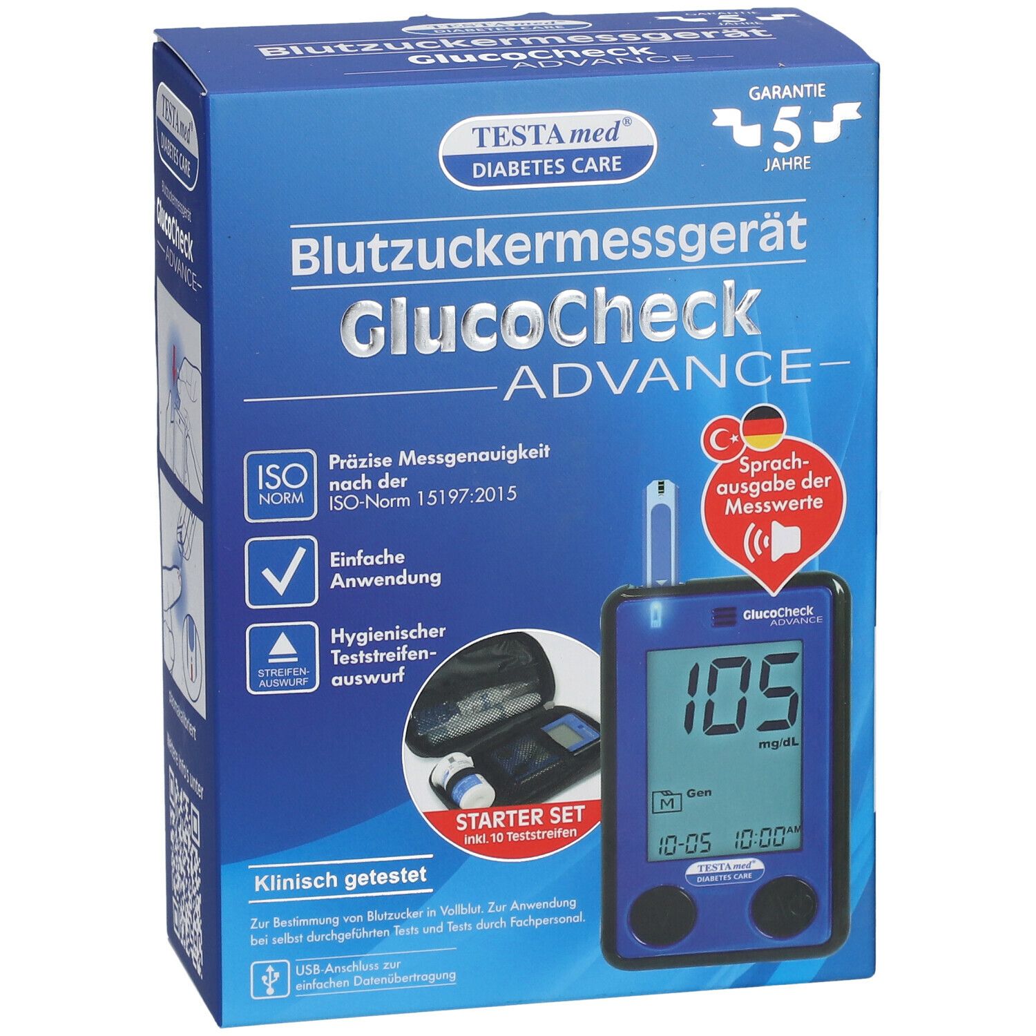 TESTAmed® GlucoCheck ADVANCE